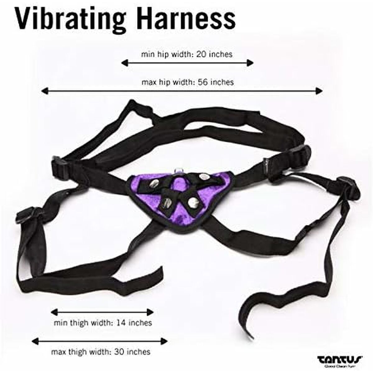 Вибратор-страпон Tantus Лиловый Чёрный (3 pcs)-3