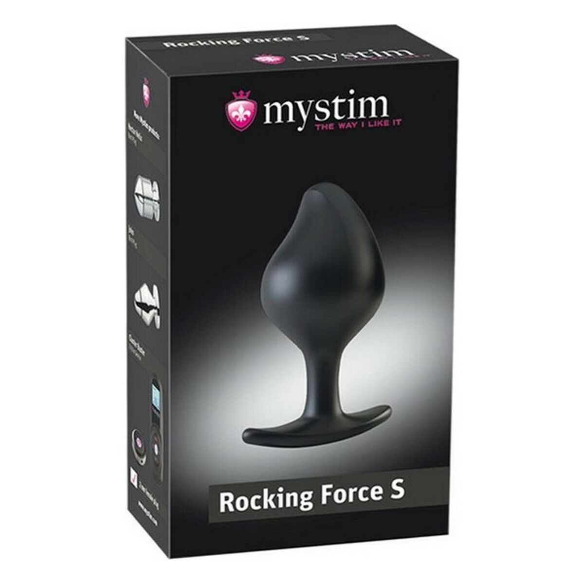 Анальная пробка Rocking Force Mystim 5 Чёрный (9,5 cm)-2