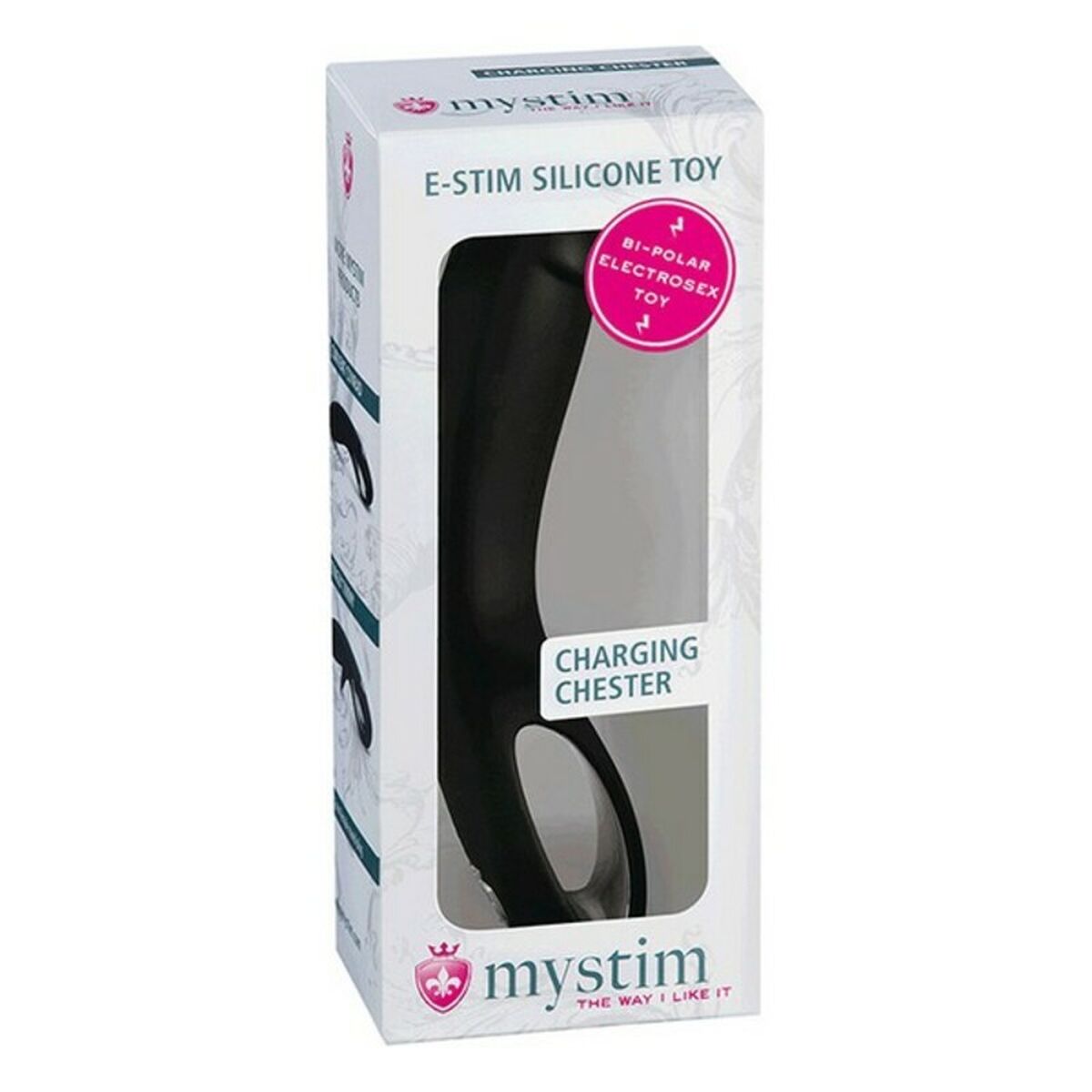 Э-фаллоимитатор Charging Chester Mystim Чёрный (19 cm)-2