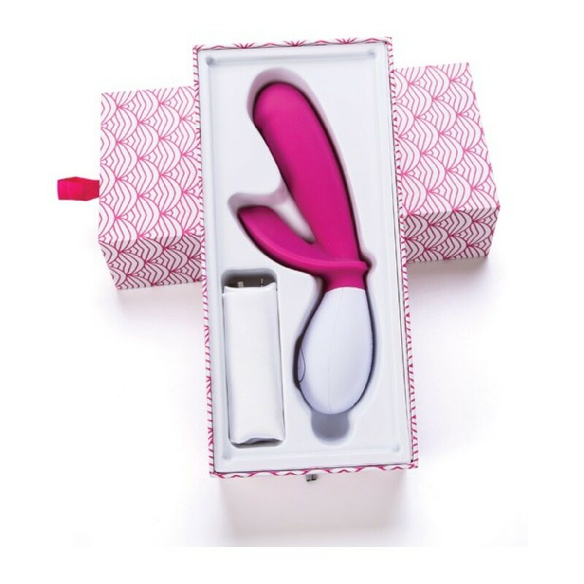 Двойной стимулирующий вибратор Lovelife by OhMiBod AT015 Белый/Красный-4