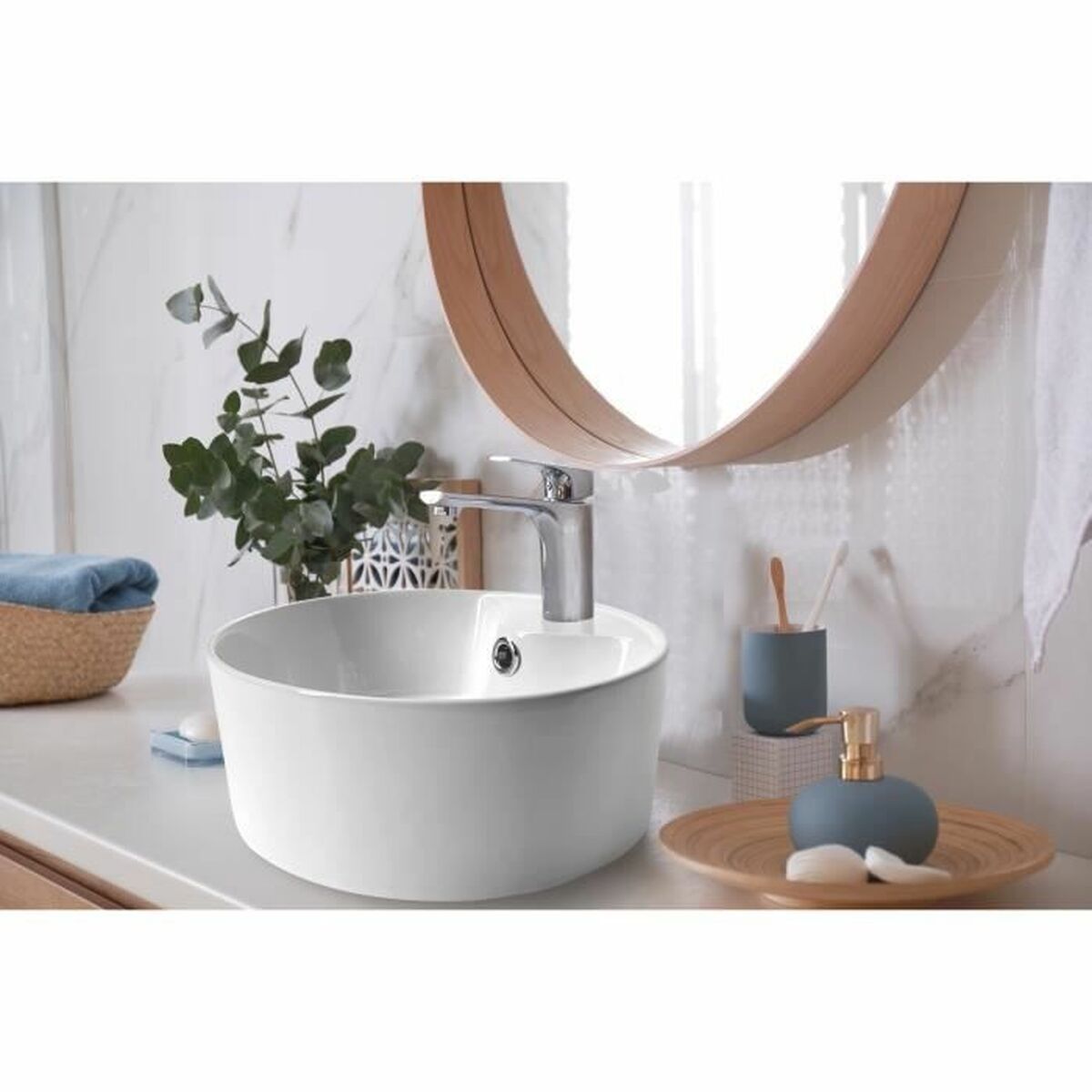 Waschbecken Oceanic Segurã Keramik Rund 32 x 32 x 14 cm-3