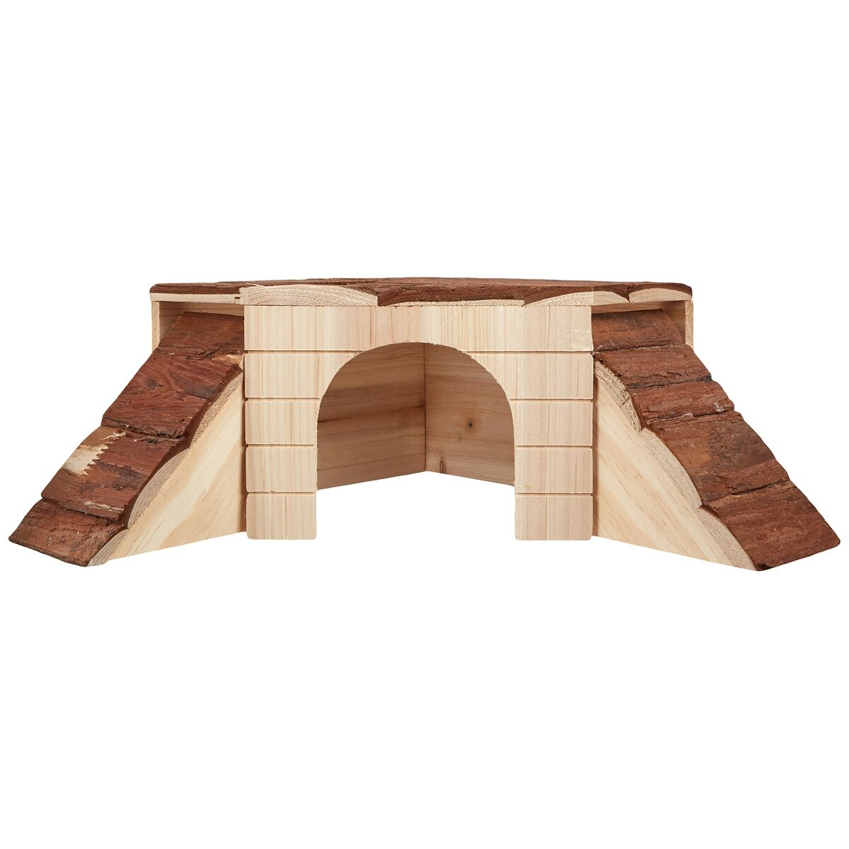 Miniatur Haus Kerbl Nagetiere 37 x 37 x 16 cm Braun Holz-3