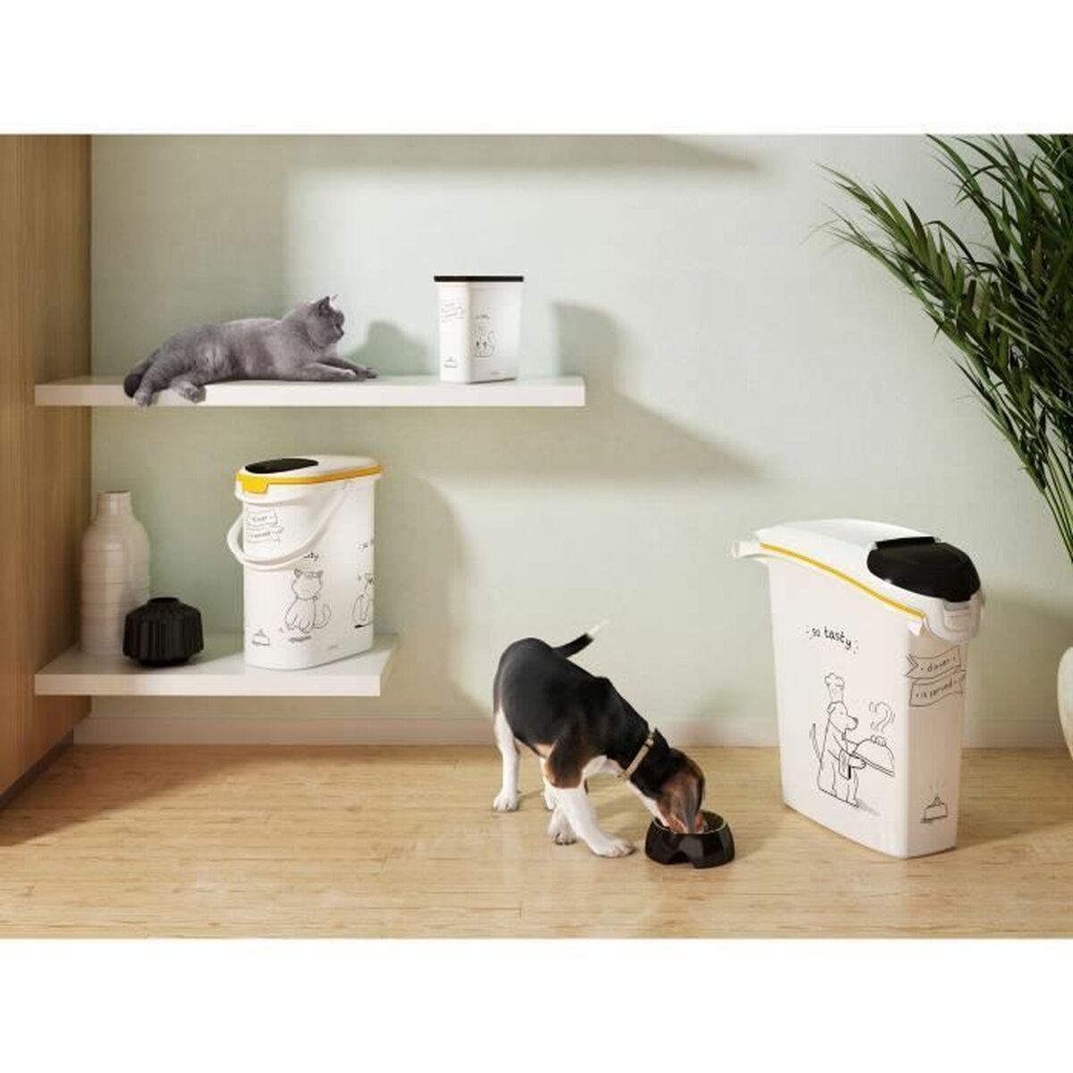 Lata para animais de estimação Curver 412042 4 kg 10 L-7