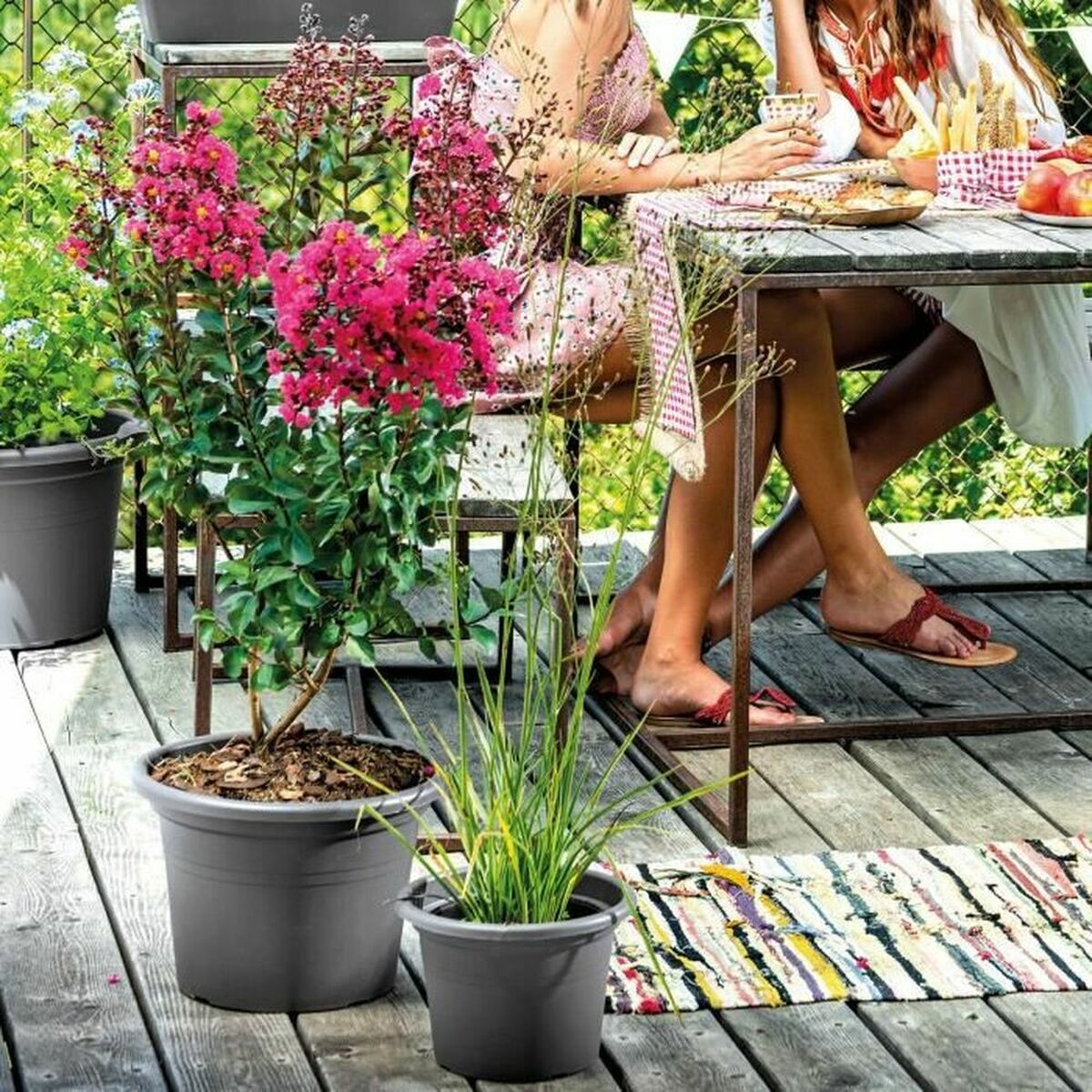 Bank Deroma silindri Antrasit injected Tegelek Ø 50 sm 50 x 35 sm-2