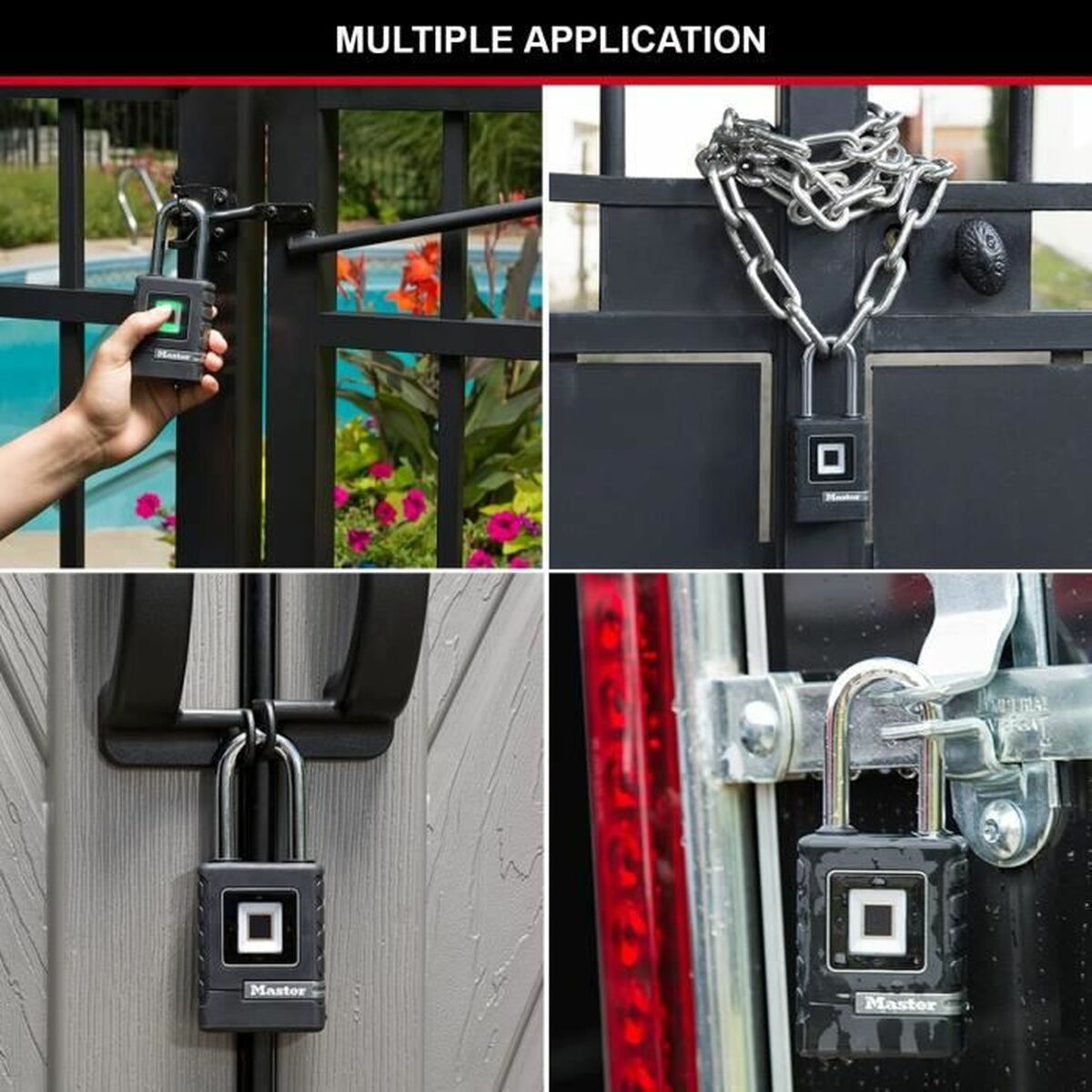 Ana kilit çinko elastomer parmak izi kilidi-3