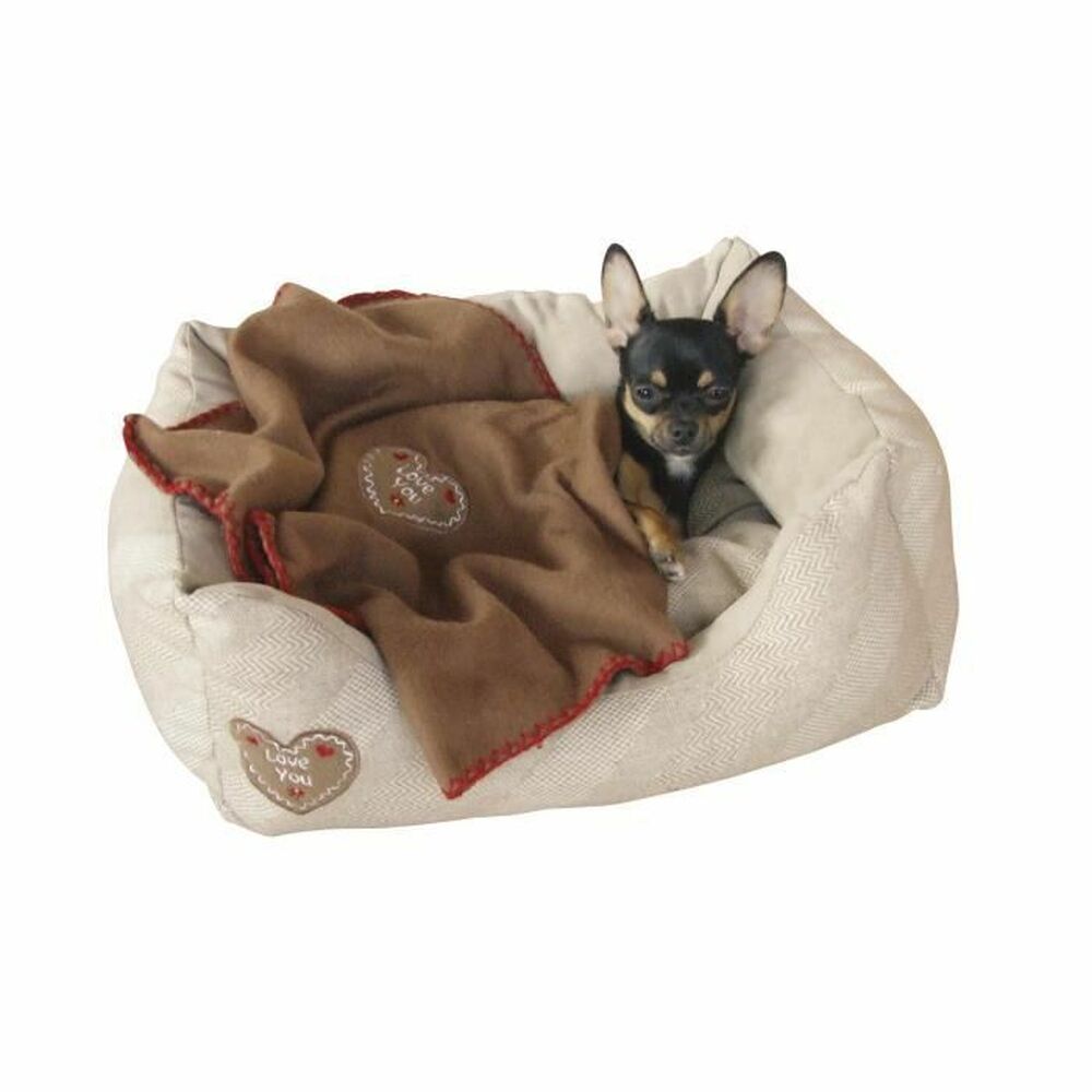 Hundebett Kerbl Love You 47 x 37 cm Beige-2