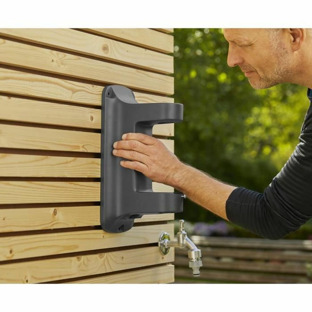 Portabandiera Gardena  L Muro automatico 30 m  13 mm-5