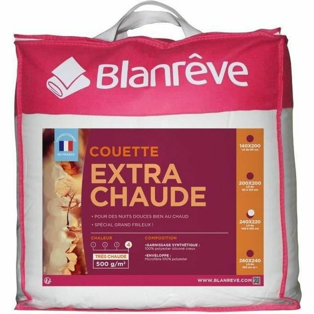 Скандинавское наполнение Blanreve Белый 500 g/m² 220 x 240 cm-2