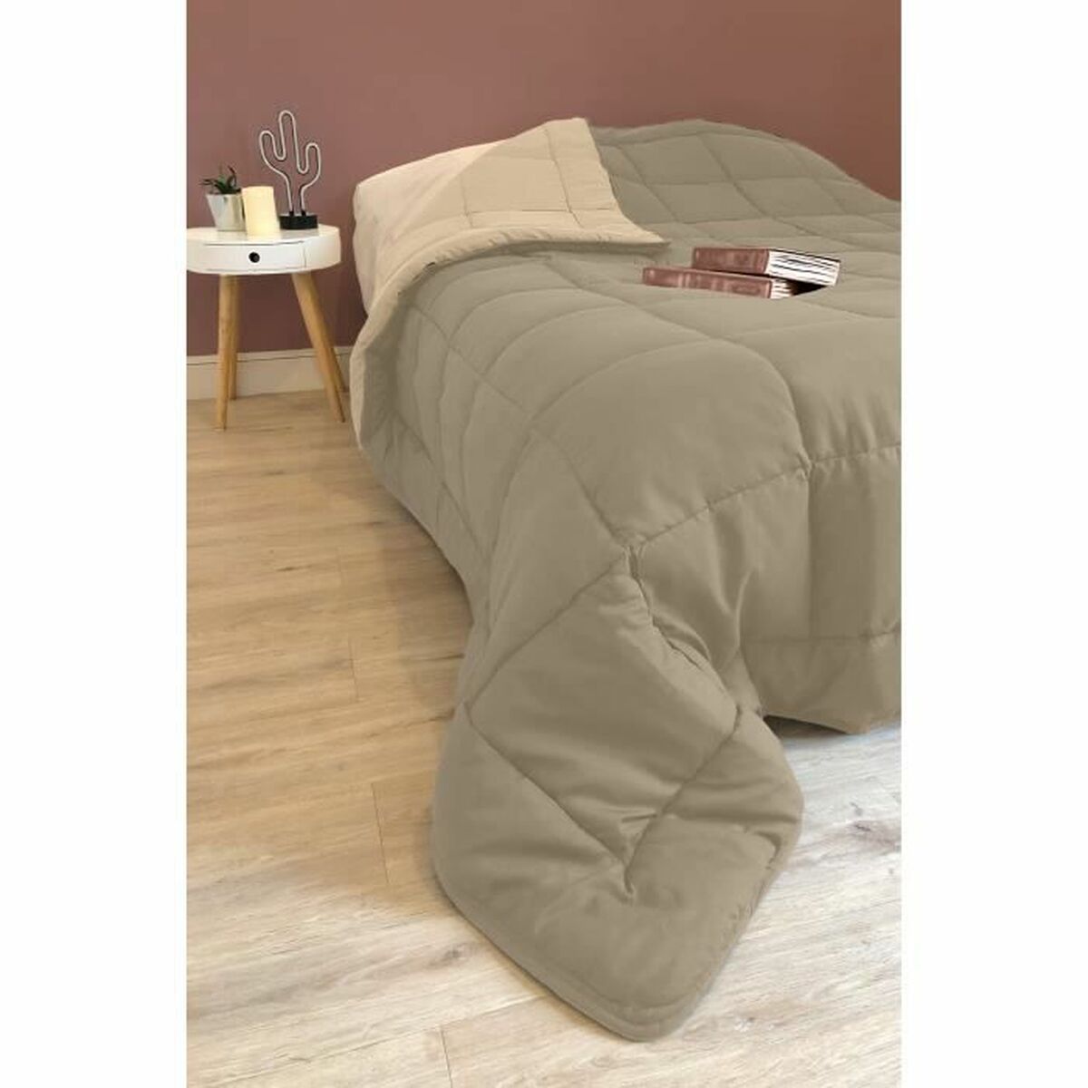 Гагачий пух Poyet  Motte Коричневый 400 g (240 x 260 cm)-3