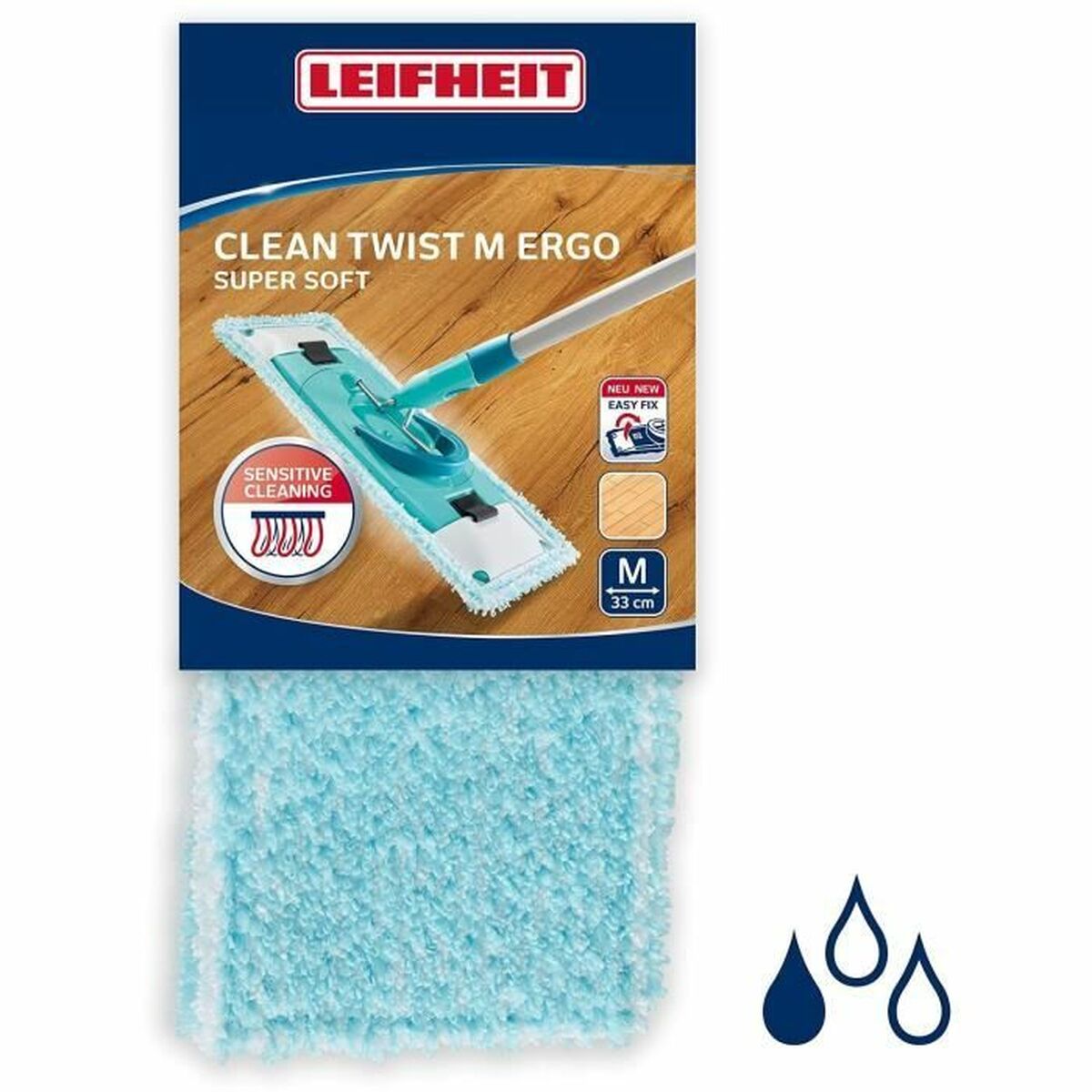 Leifheit Clean Twist M Ergo Super Soft 52122聚酯拖把更换-5