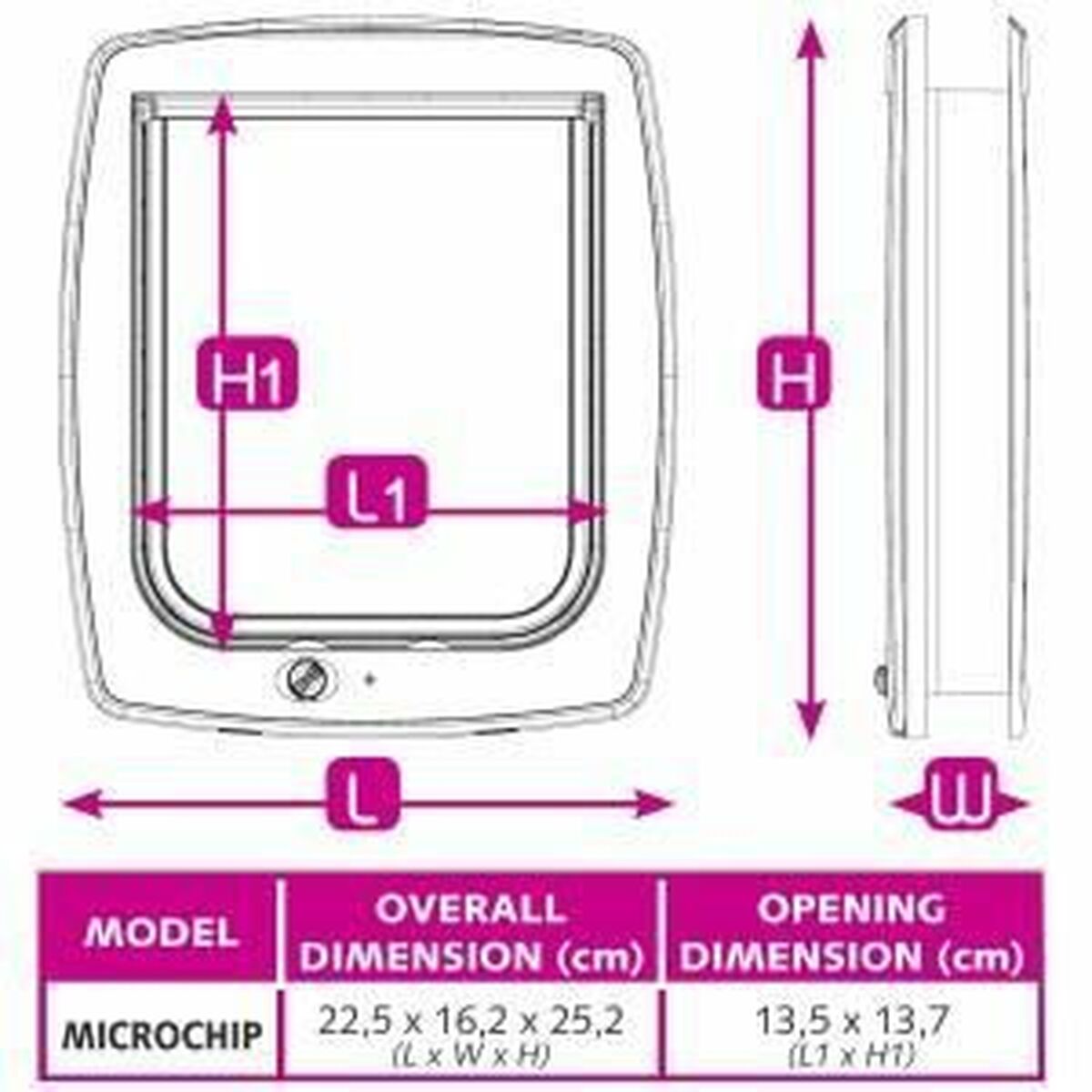 Reboco para gatos Ferplast 22,5 x 16,2 x 25,2 cm Plástico branco-2