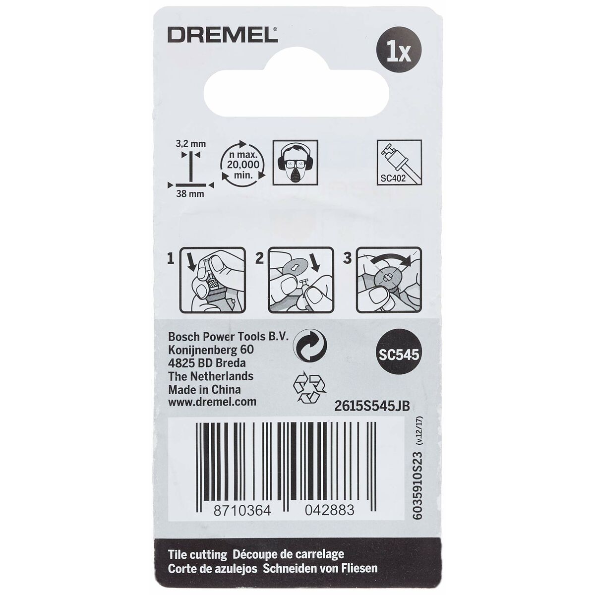 Diamond disc Dremel S545 Ø 38 mm-3
