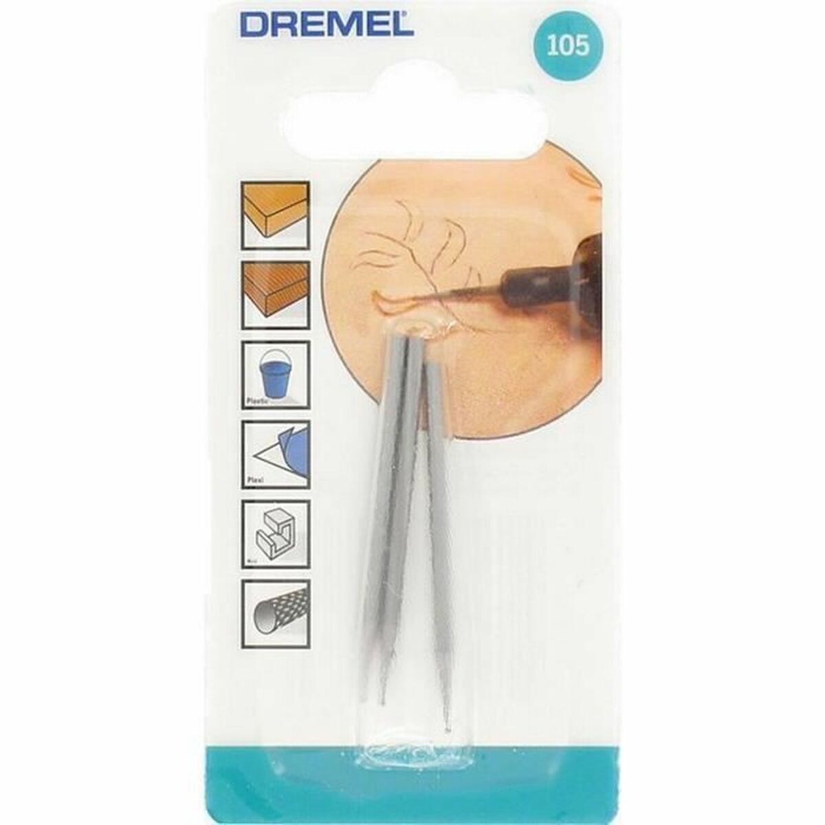 Milling Cutter Dremel 105 Ø 0.8 mm (3 pieces)-4