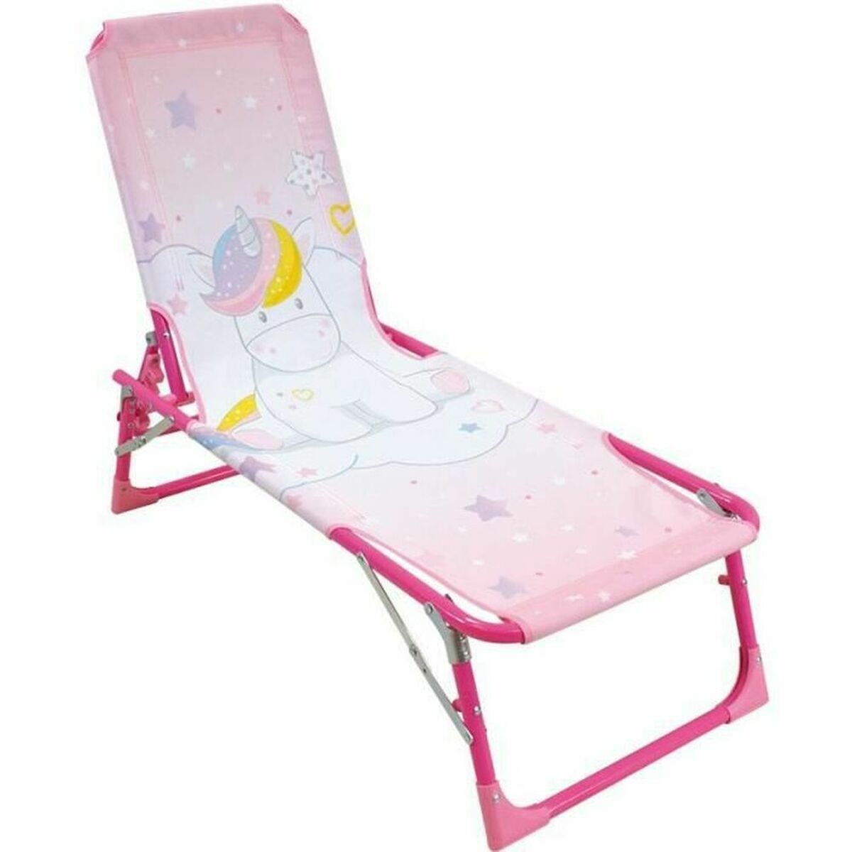 Пляжный шезлонг Fun House Unicorn Deckchair Sun Lounger 112 x 40 x 40 cm Детский Складной-2