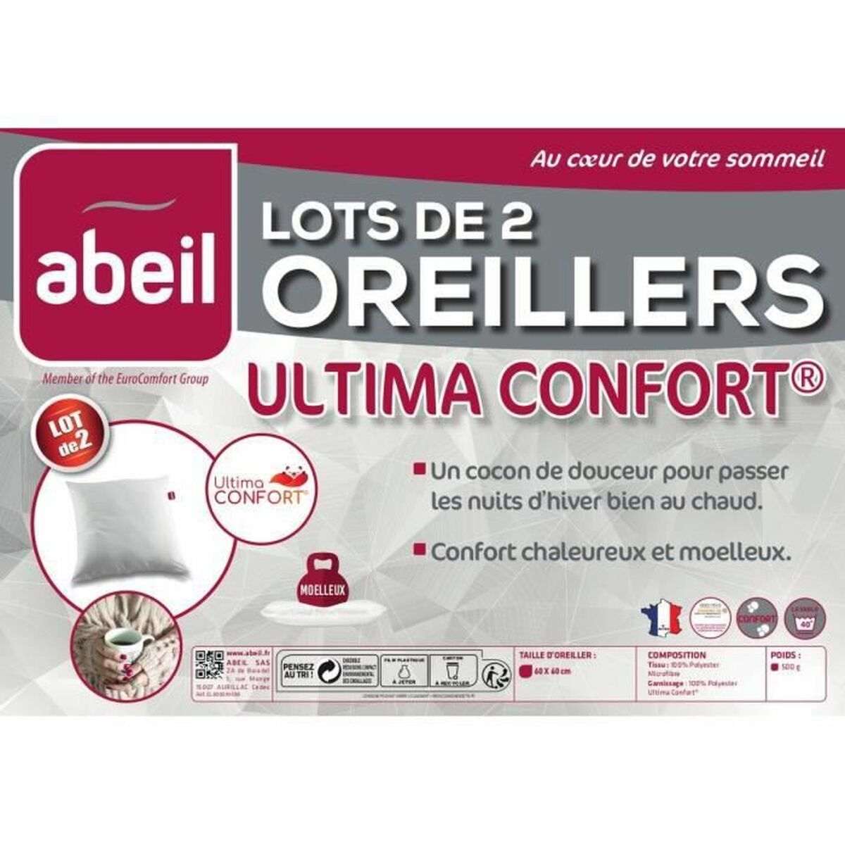 Подушка Abeil 60 x 60 cm (2 штук)-5