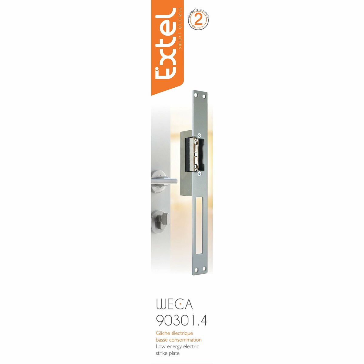 Extel WECA 90301 electric lock. 4 Aluminium-2