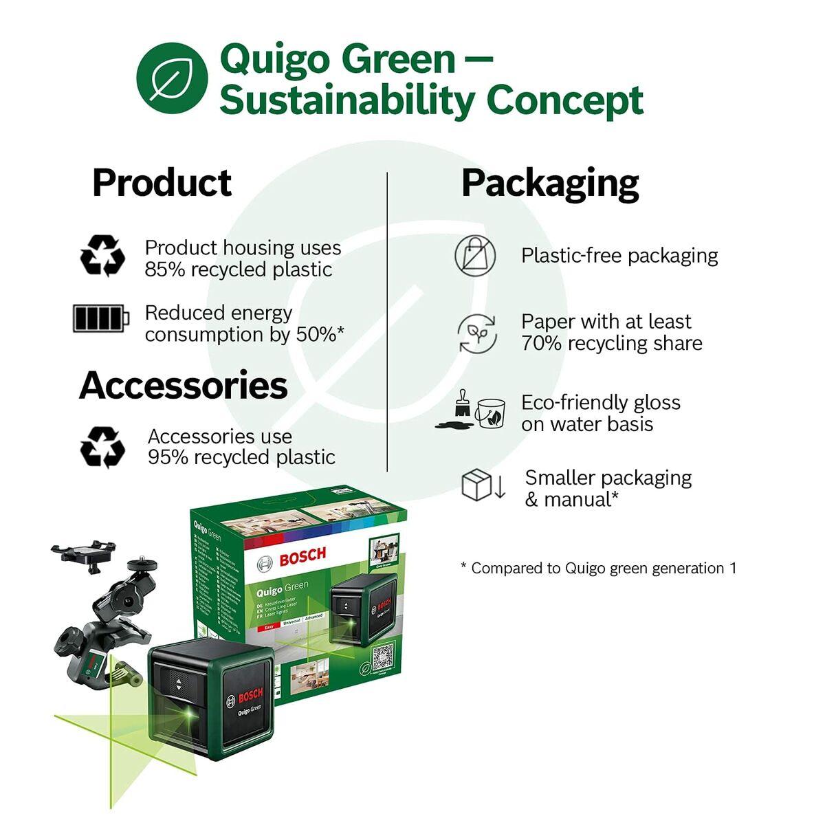 Laser level BOSCH Quigo Green-2