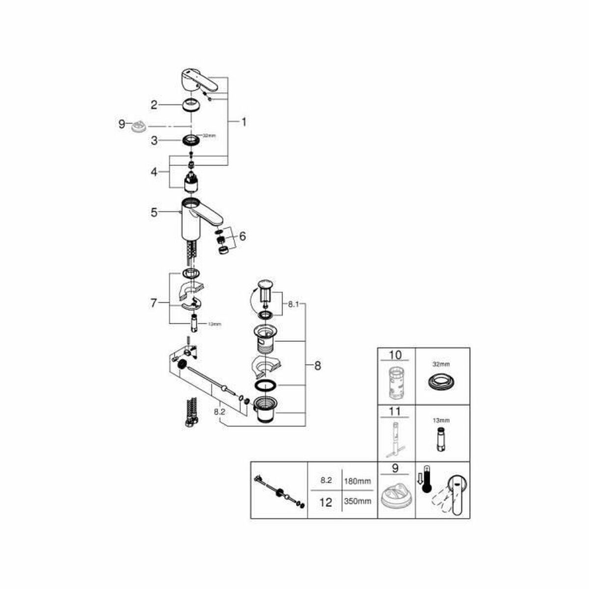 Single handle mixer Grohe 23231000 Brass-2