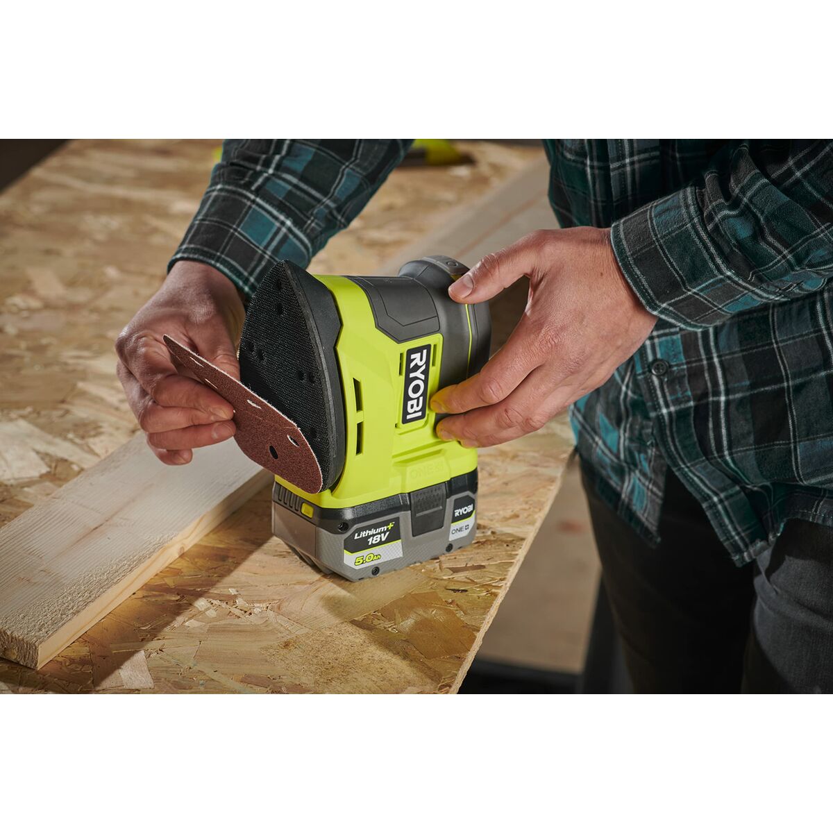 Ryobi RPS18-0 Triangular 18 V Eccentric Grinder-3