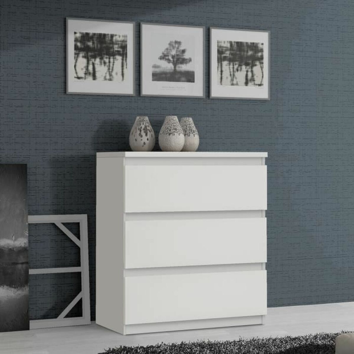 Тумба з ящиками Chelsea Білий 77,2 x 100,7 x 77 cm-4