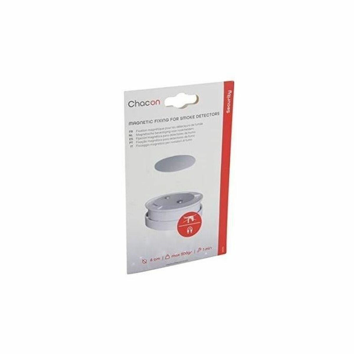 Magnetic holder for smoke detector Chacon-4