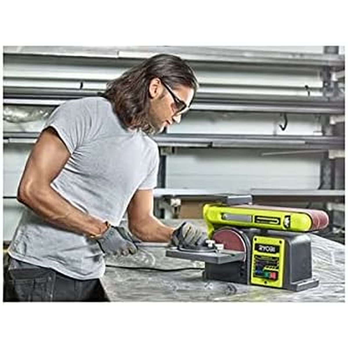 Ryobi 5133002858 350 W Combined Belt and Disc Grinder-2
