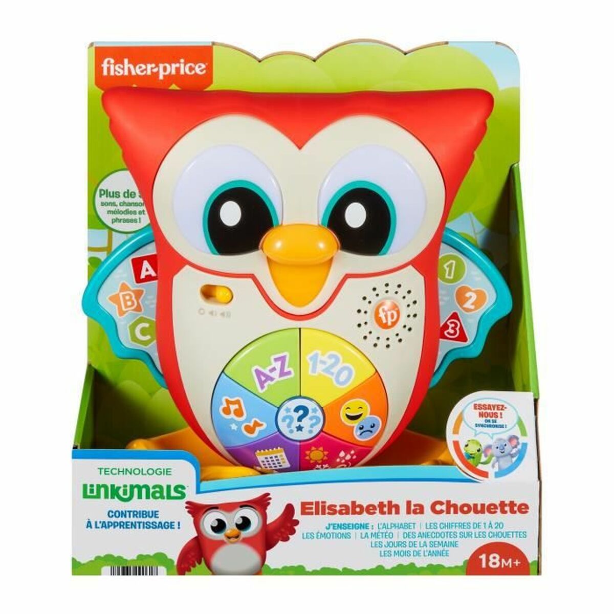 Brinquedo para cães Fisher Price Eliseth The Owl-2