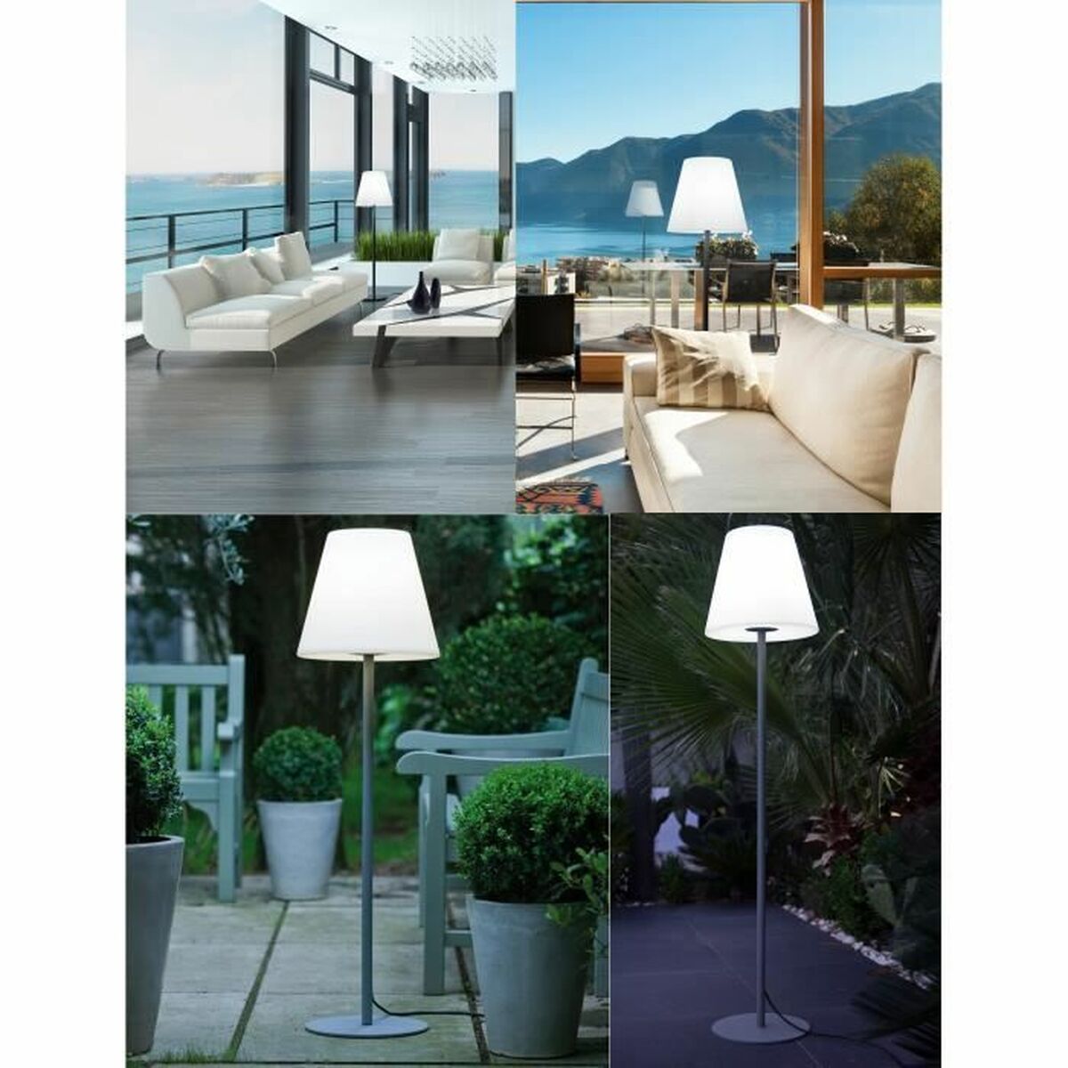 Lámpara al aire libre Lumisky 3760119737132 150 cm Polietileno blanco 23 W 220 V-4