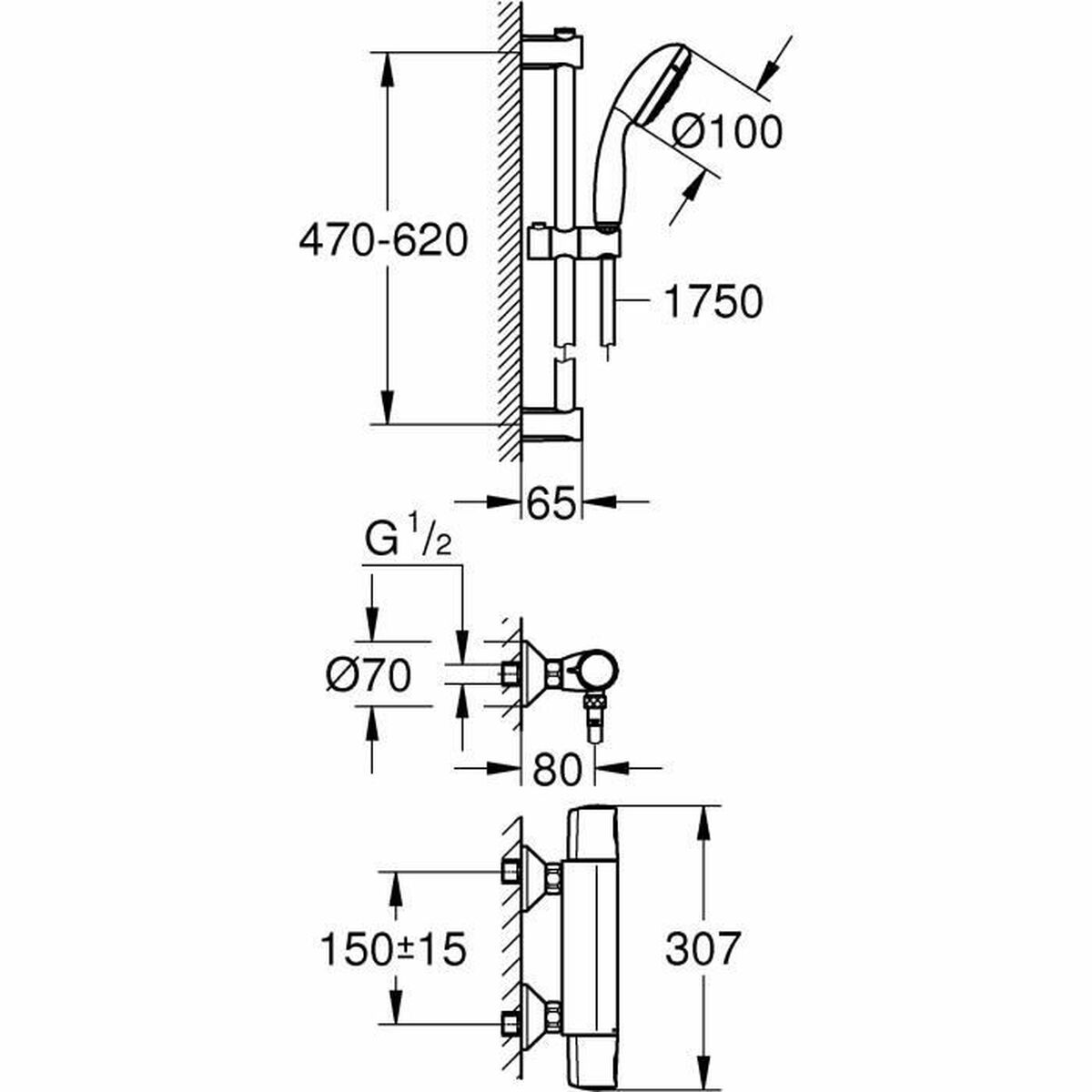 Grohe 34237002 араластырғыштар жиынтығы-2
