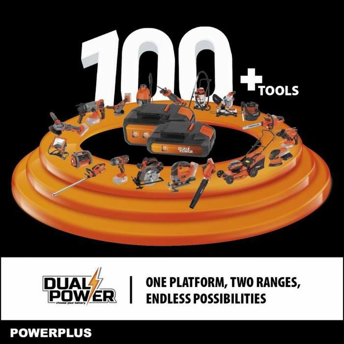 Хедж-триммер Powerplus DualPower Powdpg75380 40 V-3