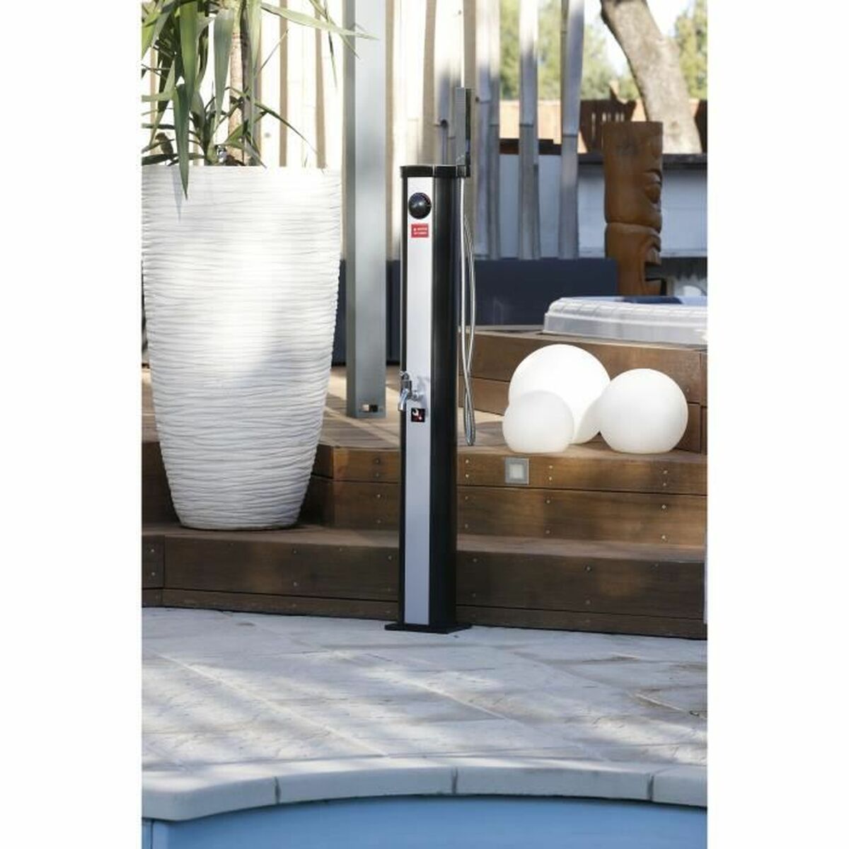 Ducha de jardín Ubbink Solaris 118 cm 18 L Amb 15 cm-5