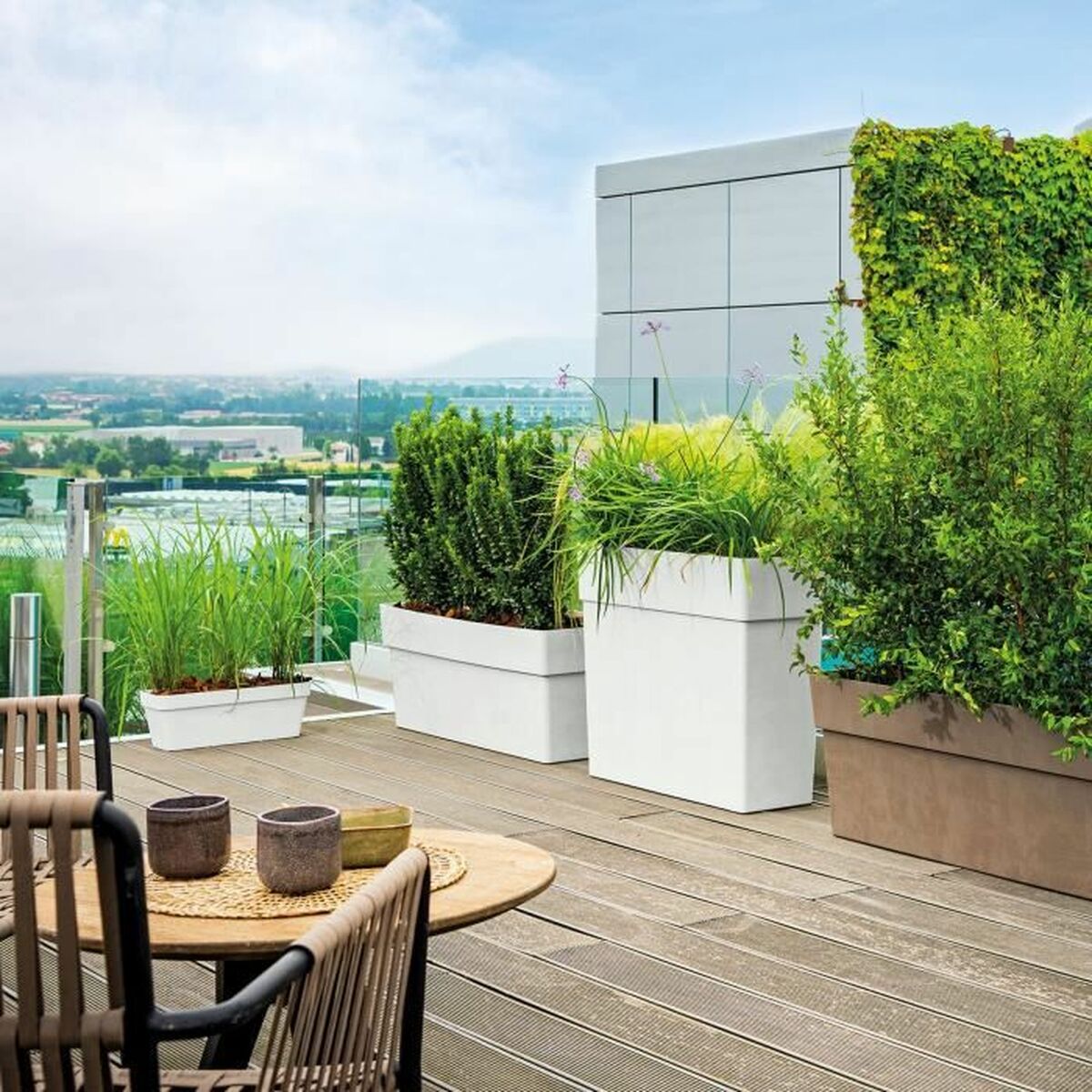 Подставка под цветочный горшок Deroma Like R Белый-3