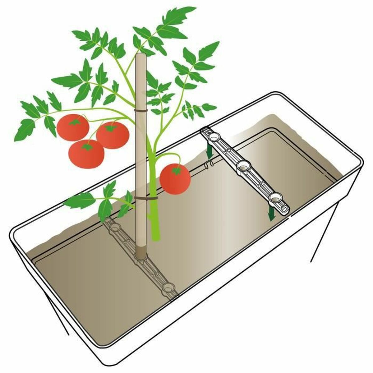 Подставка под цветочный горшок Deroma Like R Белый-5