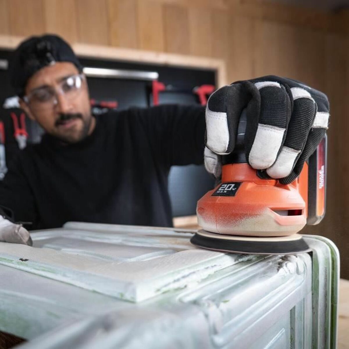 Powerplus Çift Güç Powdp50400 + G80 20 V Ø 125 mm eksantrik taşlama makinesi-3