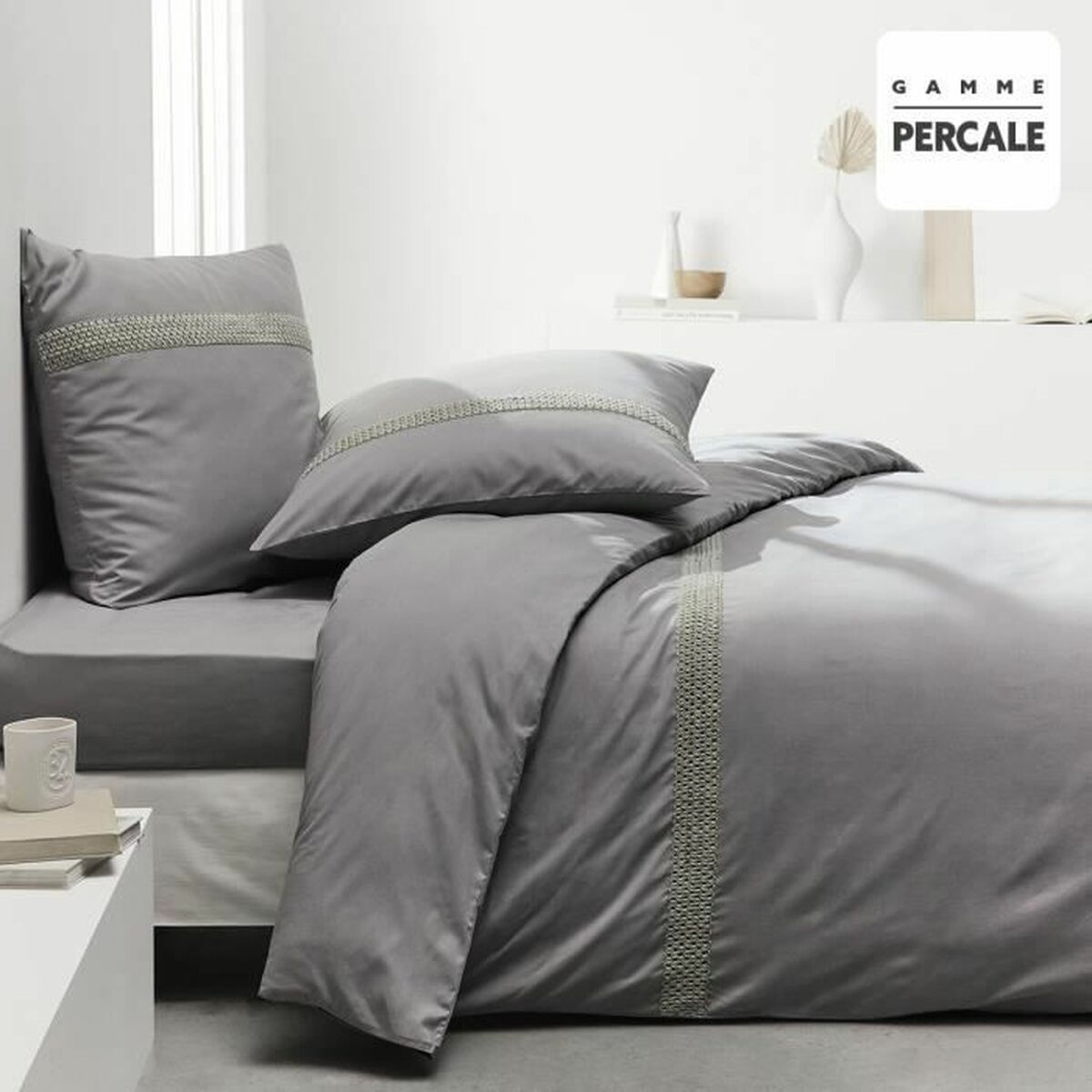 Пододеяльник TODAY Percale Серый 220 x 240 cm-2