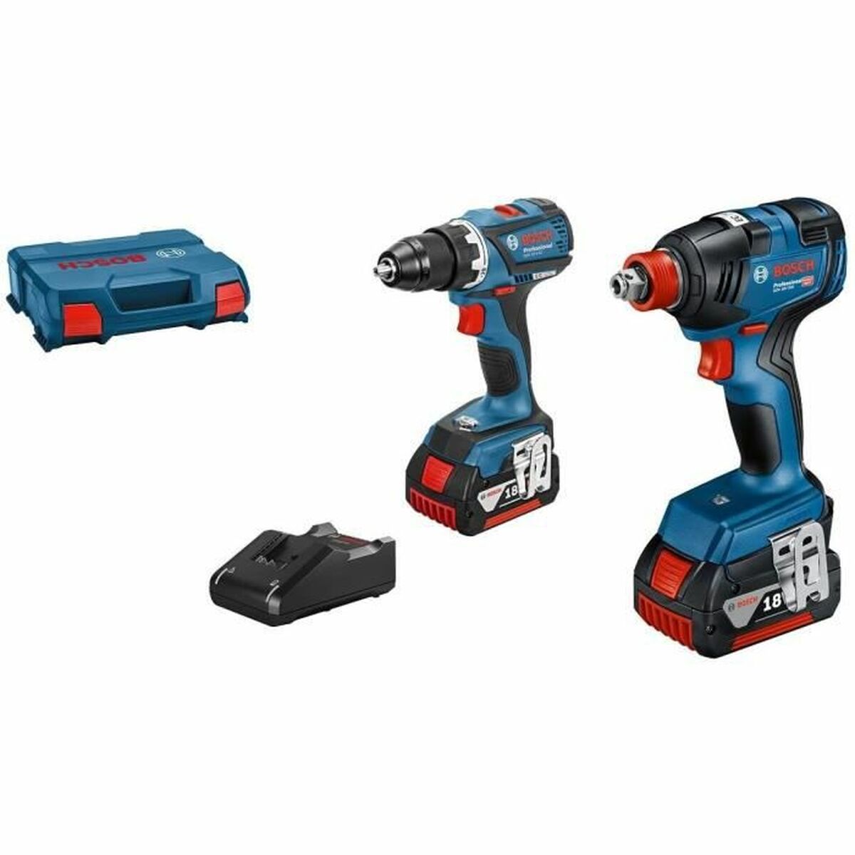 مجموعة مثقاب وإكسسوارات BOSCH GDX Power 18 V