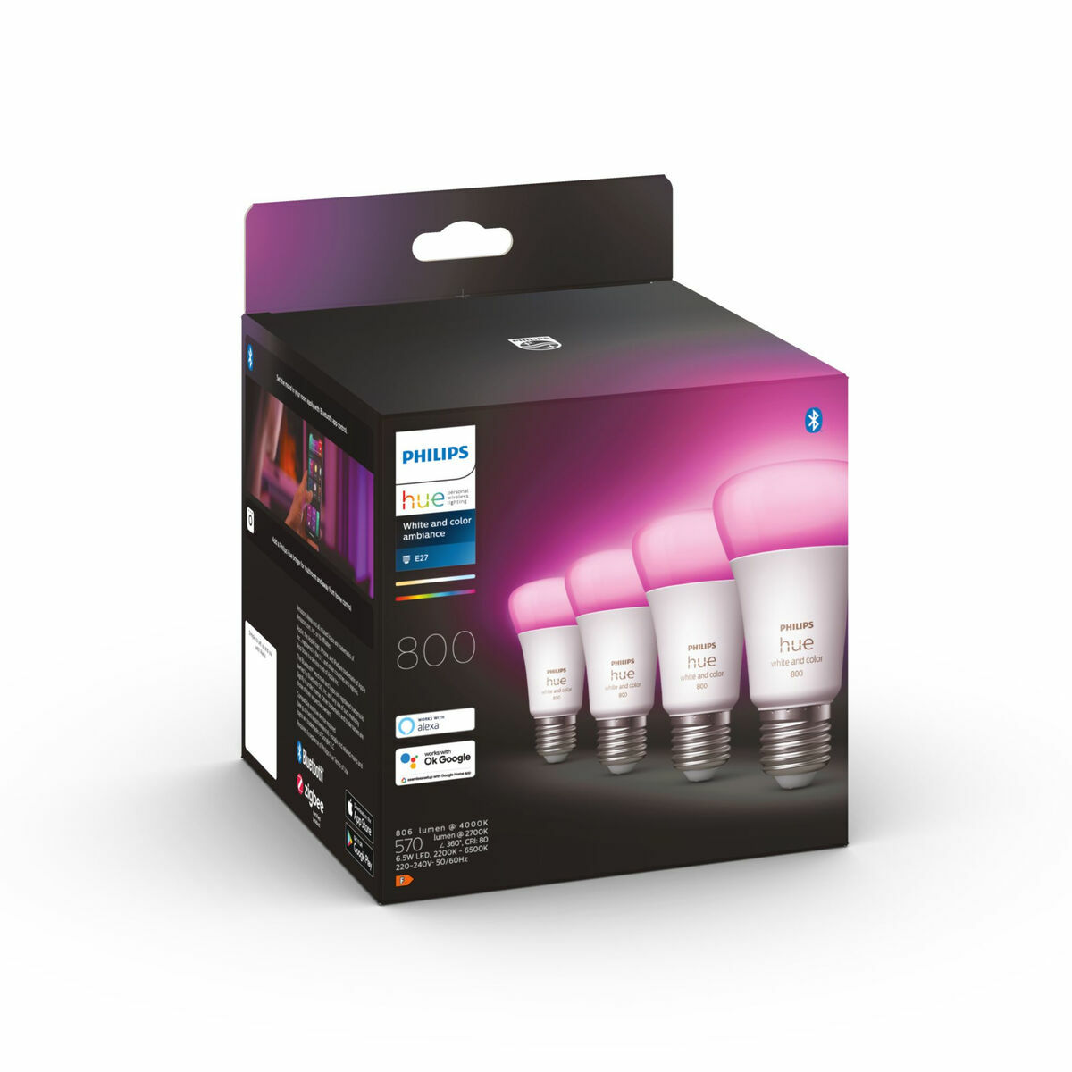 Philips Pack de 4 E27 Smart Bulb-5