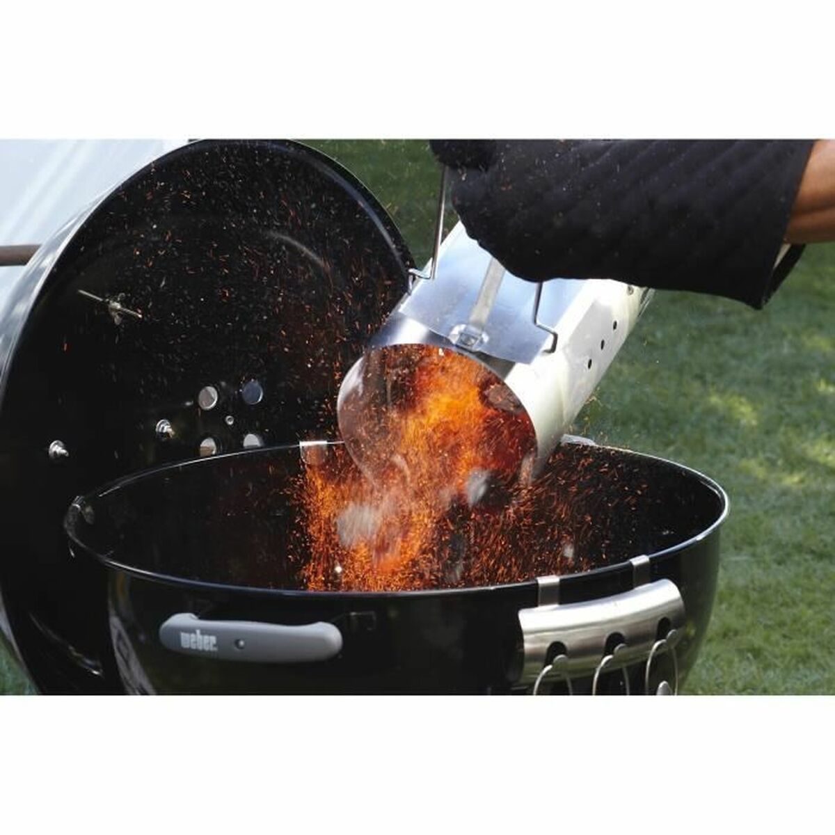 Fireplace for barbecue lighting Weber 7416 Aluminum-2