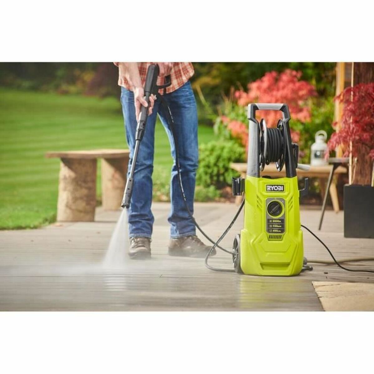 Ryobi 2000 W basınçlı yıkama makinesi-2