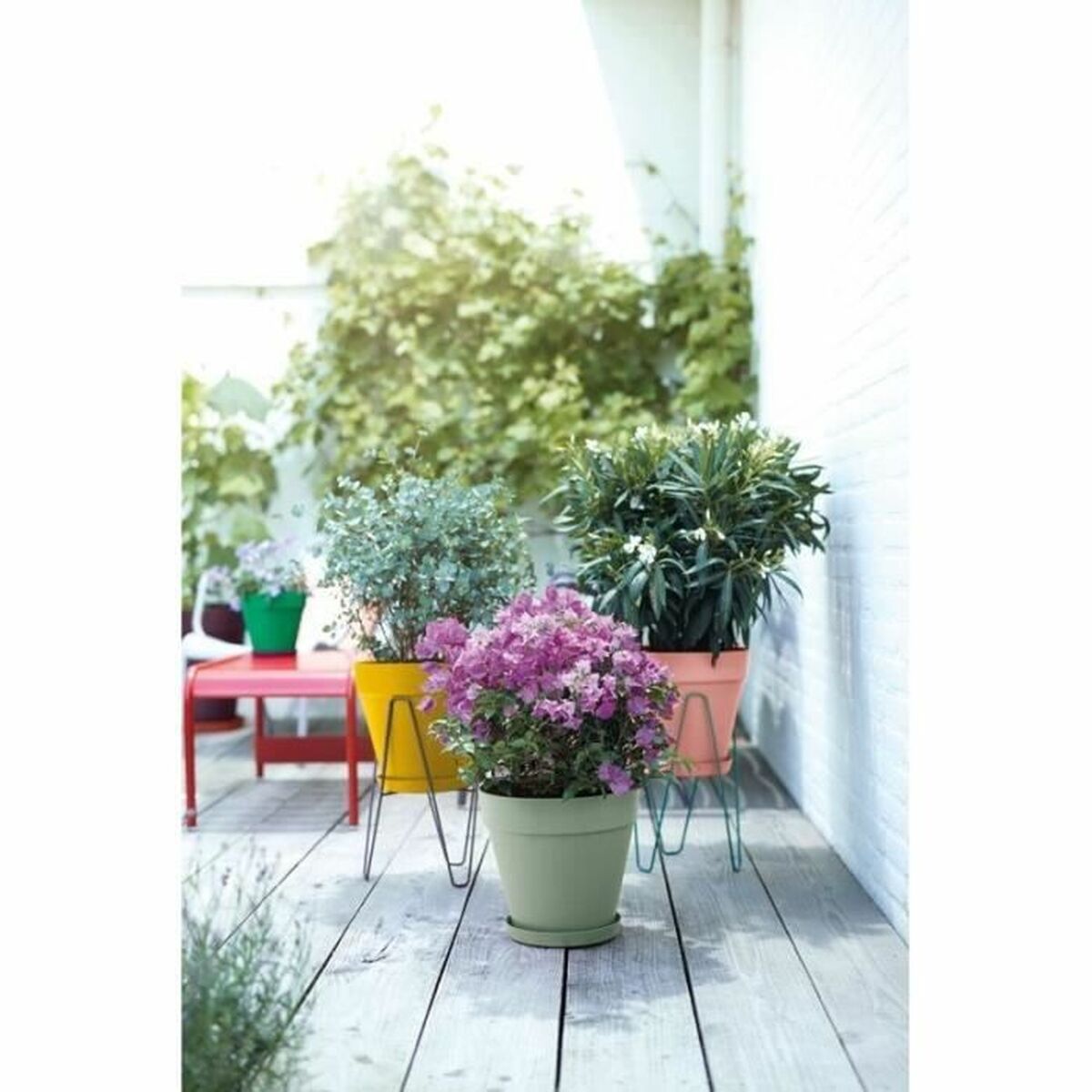 Банка Elho   Круглая Зеленый Пластик Ø 40 cm-2