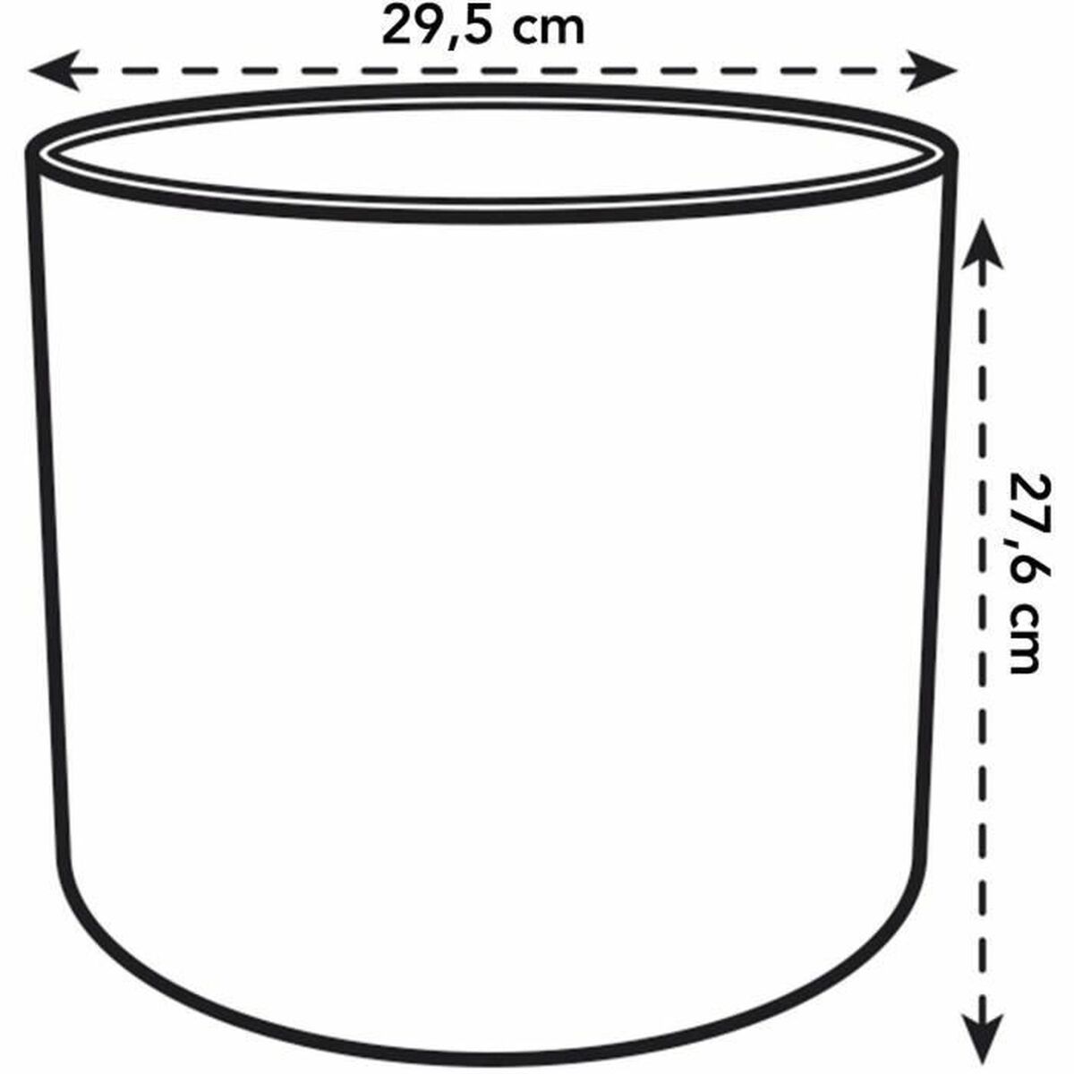 Банка Elho Белый Зеленый Пластик 30 x 30 x 28 cm-2