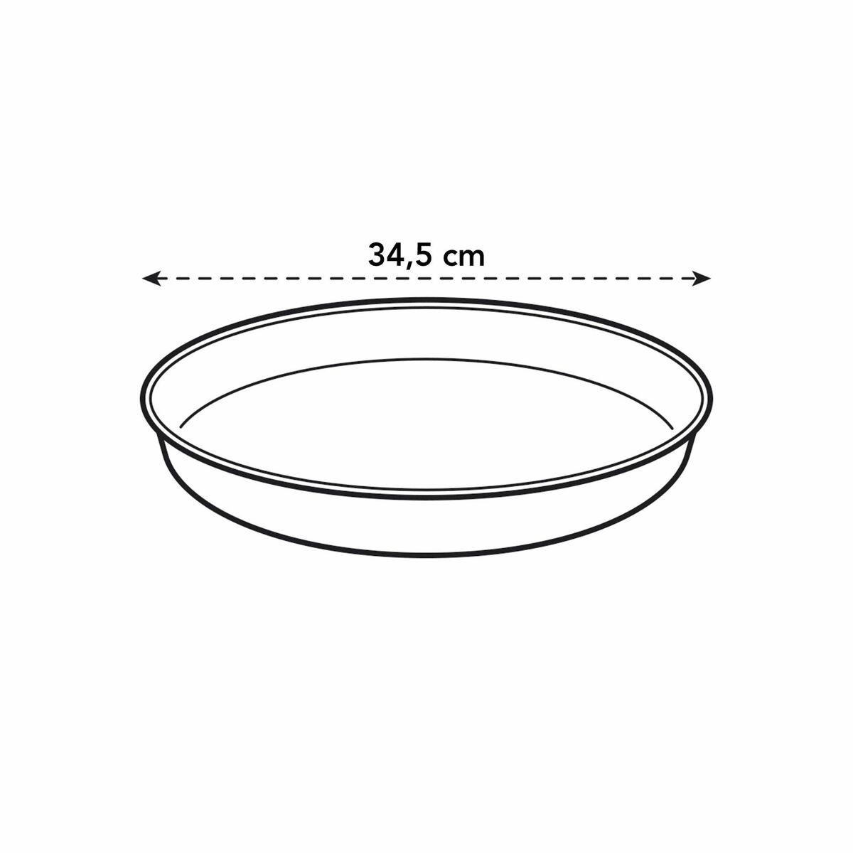 Блюдце для горшков Elho Loft Urban  Круглый Красный Пластик Ø 34 cm-2