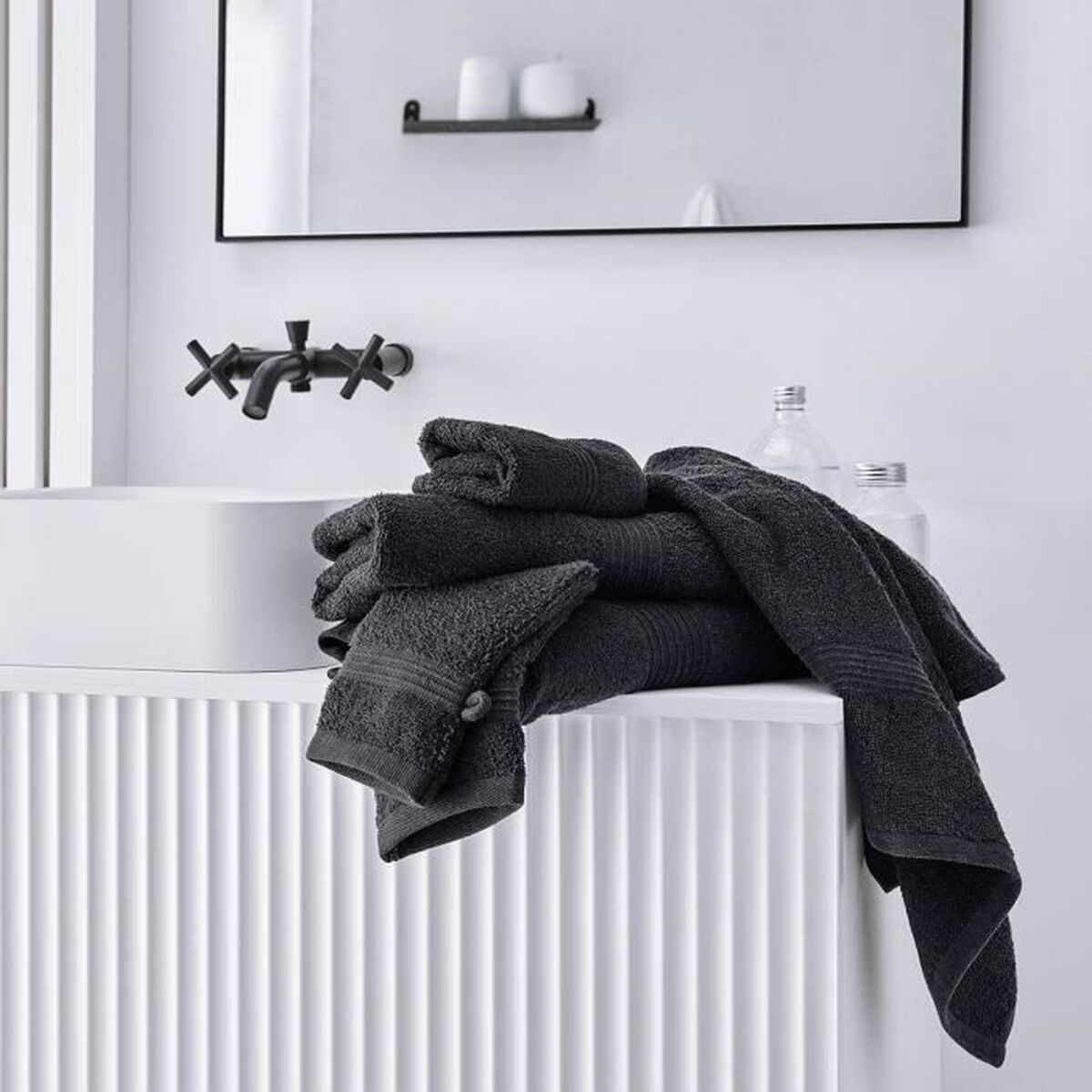 Банное полотенце TODAY Essential Maxi 90 x 150 cm Чёрный-4