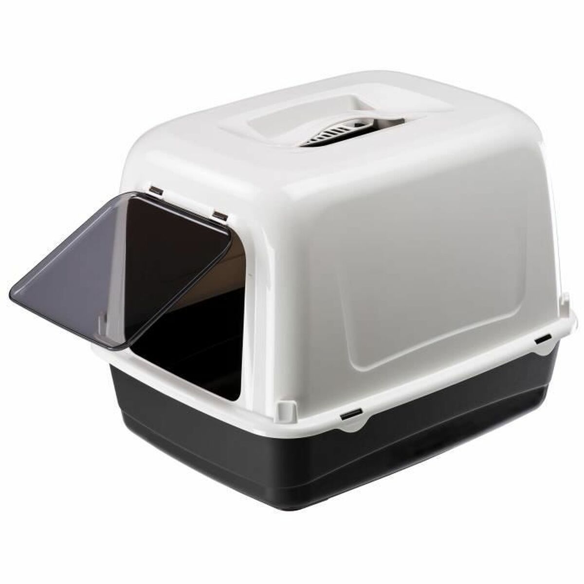Caixa para banheiro de gato Ferplast Clear Cat 10 Plástico 36 x 47 x 35 cm-3