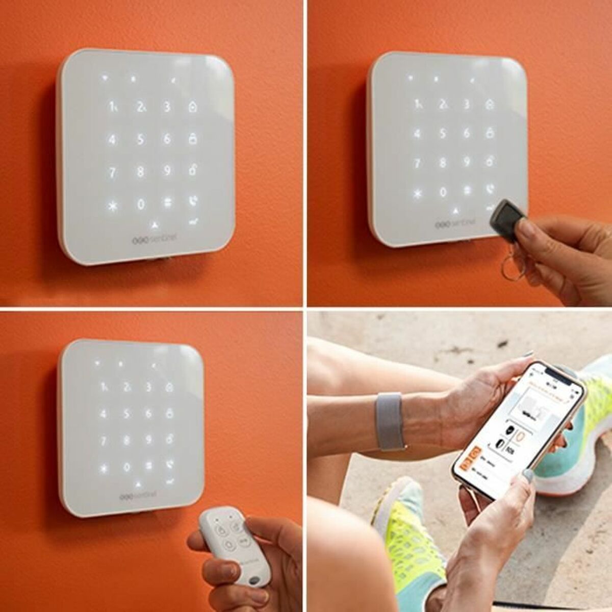 نظام الإنذار SCS SENTINEL KitAlarm Wi-Fi 4G 8 عناصر-4