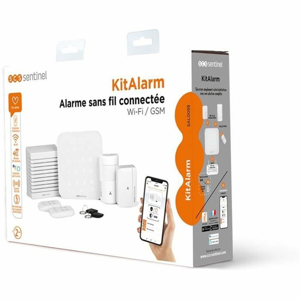 نظام الإنذار SCS SENTINEL KitAlarm Wi-Fi 4G 8 عناصر-6
