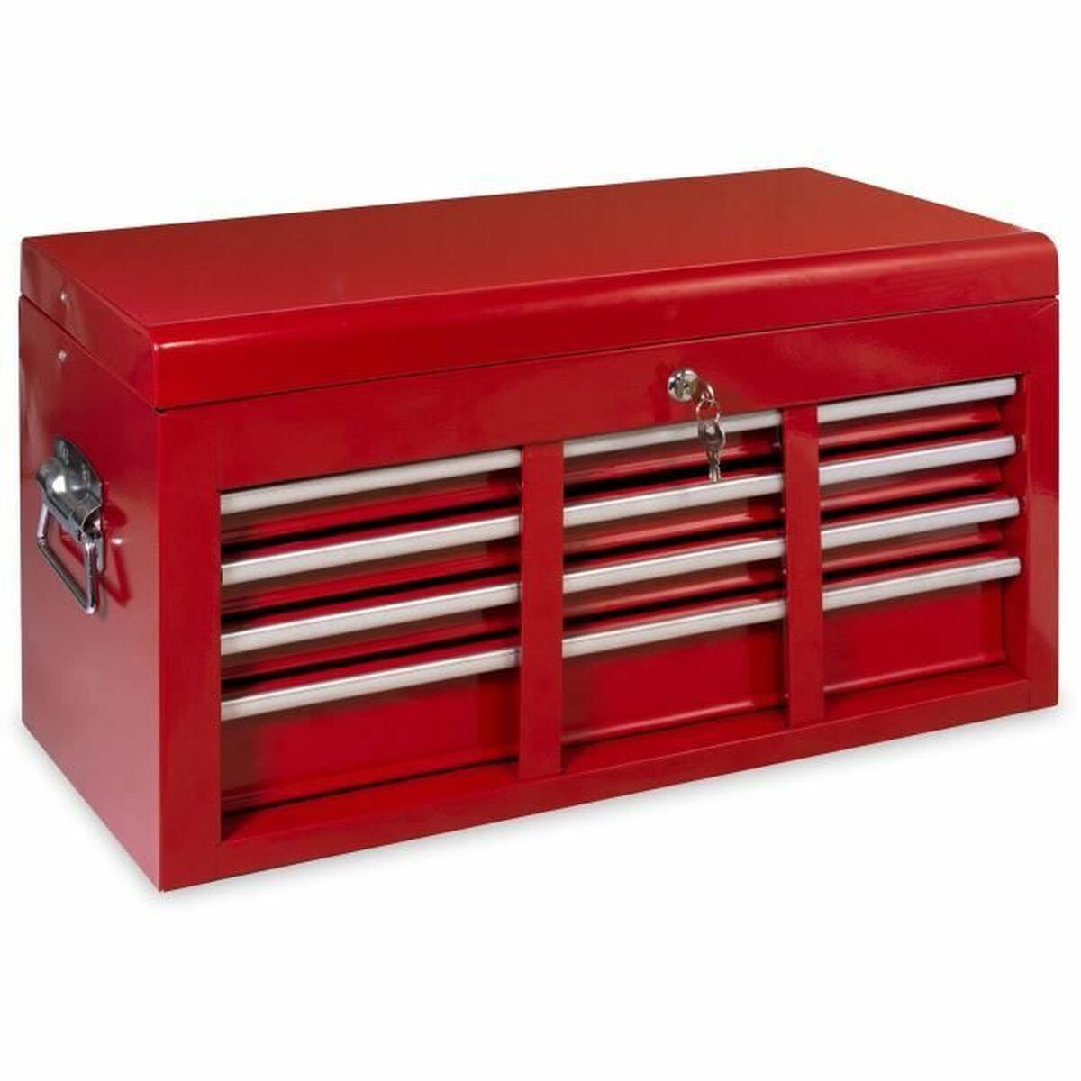 Defpro Tool Box Red With Key Metal 6 Boxes-2