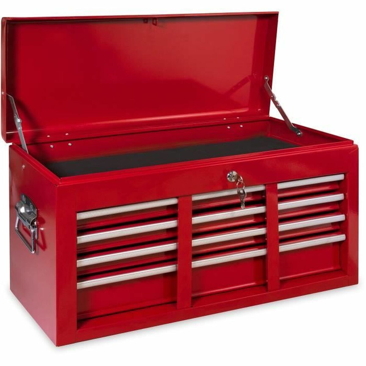 Defpro Tool Box Red With Key Metal 6 Boxes-3