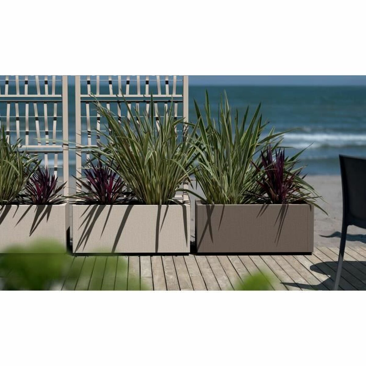 Banco Starwax Retângulo branco 80 cm-5