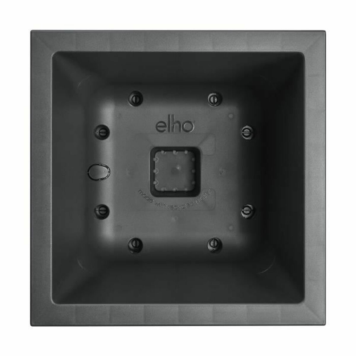 Lata Elho Preto  29 cm Plástico quadrado moderno-5